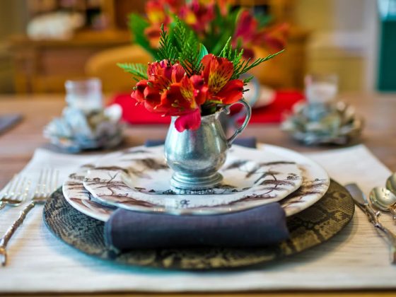 Nontraditional Holiday Table