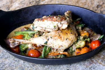 Napa on Providence's Seared Poulet Rouge Chicken