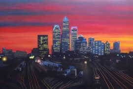 Switchyard Sunset by David French