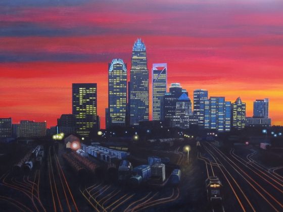 Switchyard Sunset by David French