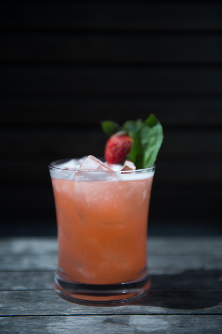 The Strawberry Basil Lemonade at The Rooftop Bar