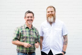 Chris Scorsone and Kevin Kennedy, founders of Cluck Design Collaborative