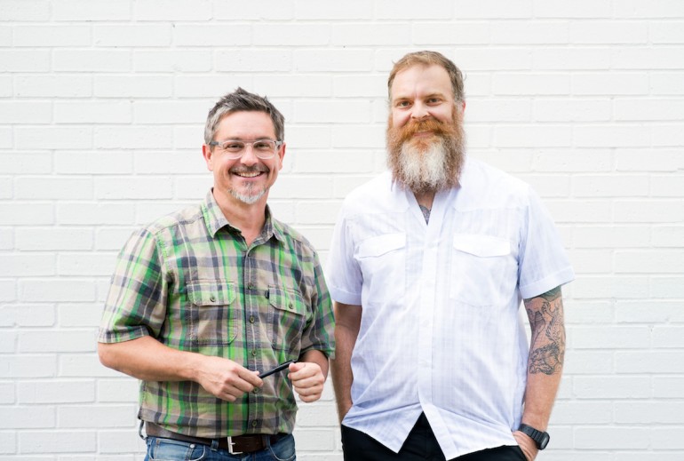 Chris Scorsone and Kevin Kennedy, founders of Cluck Design Collaborative