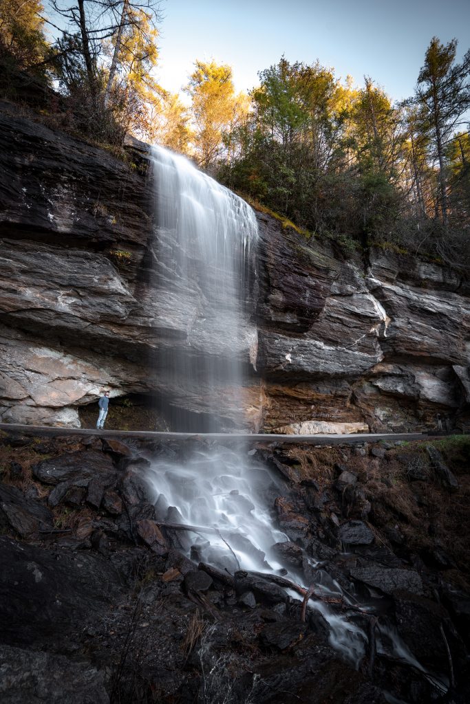 Bridal Veil Falls near Highlands NC