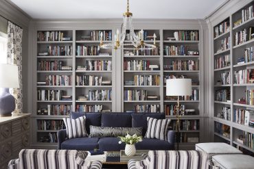 floor to ceiling bookshelves