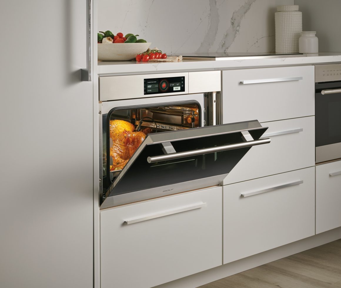 Convection Steam Oven in Sub-Zero, Wolf and Cove in appliance stores Charlotte NC