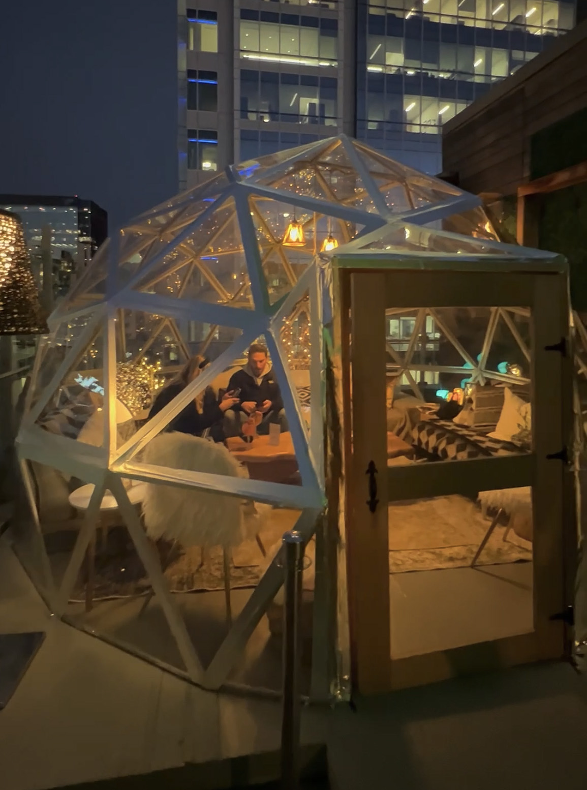 Merchant And Trade Rooftop Igloos In Uptown Charlotte NC