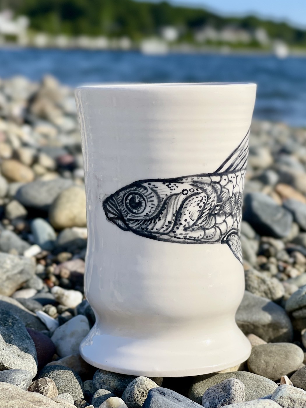 pottery in Charlotte nc fish cup