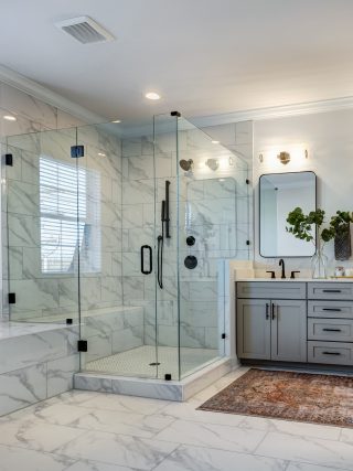 Bathroom at Townes at SouthPark Luxury Charlotte NC Townhomes