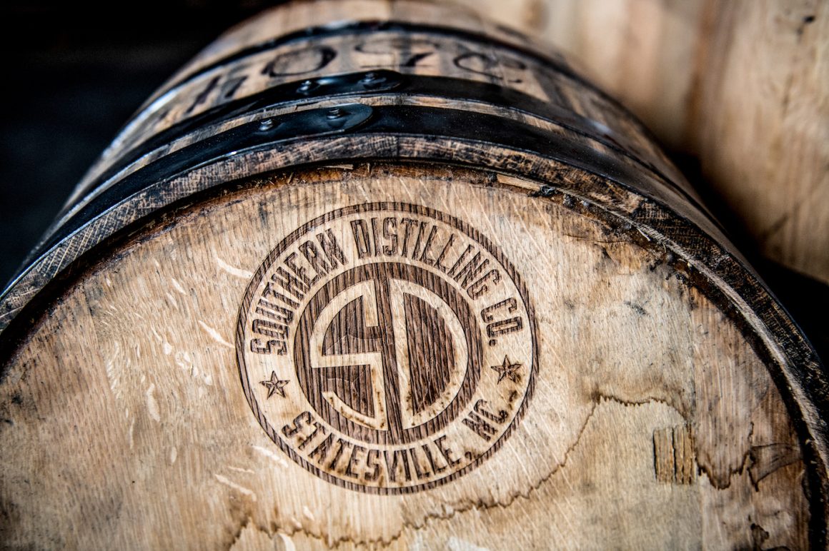 southern distillery nc logo on a barrel