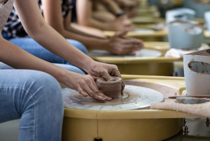 Pottery membership wheel throwing Ceramic painting Mosaic art