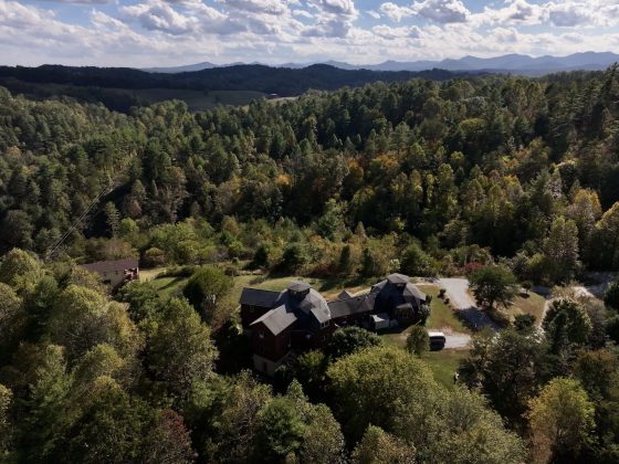 wellness retreat in North Carolina pictured from above
