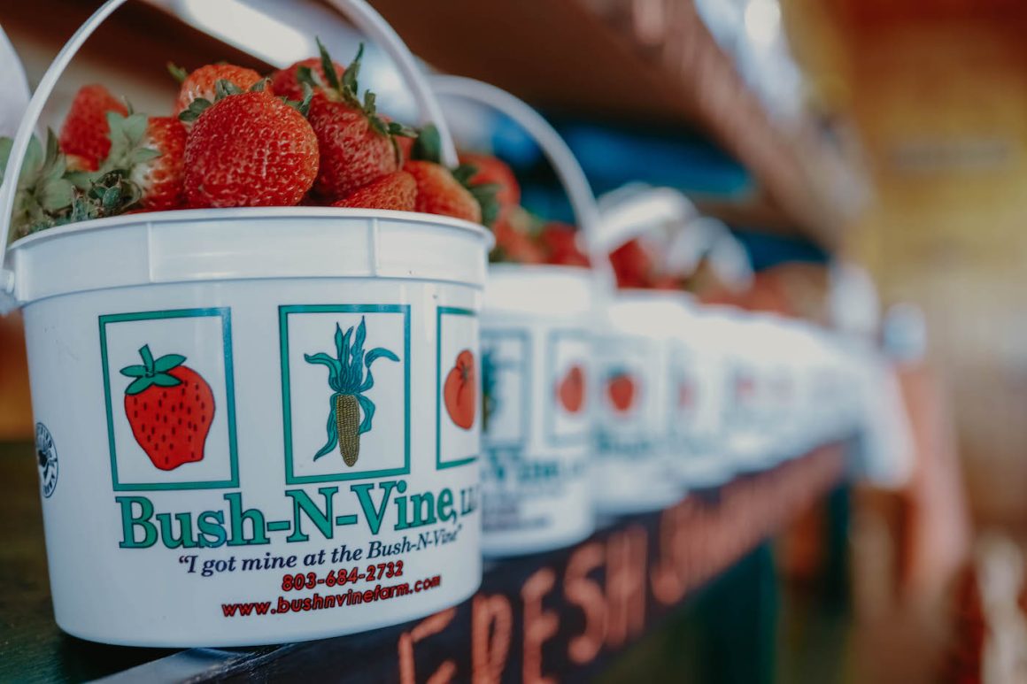 jars of fresh strawberries