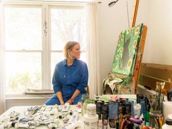 kate schulz in her studio