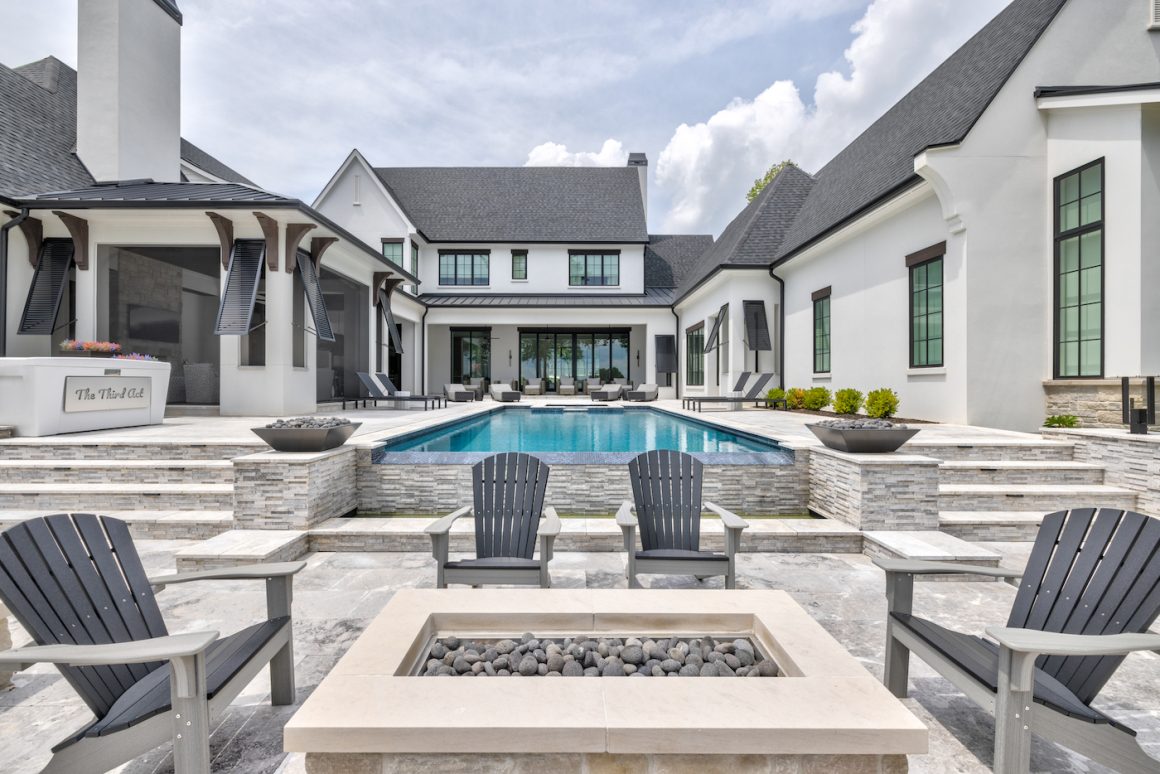 pool at a house by augusta homes charlotte