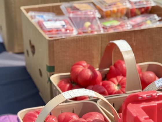 fresh produce at a market