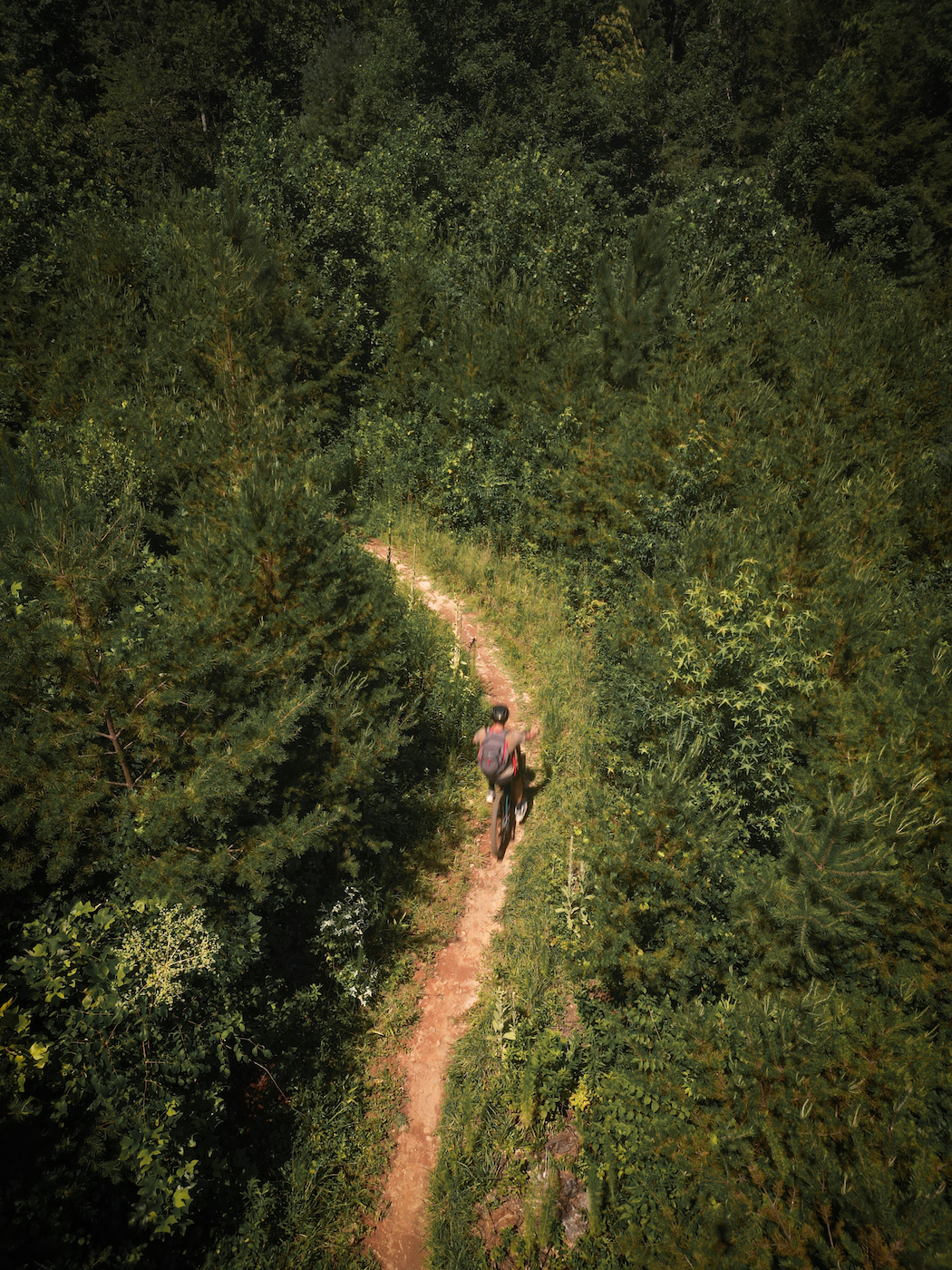 a biker in burke county