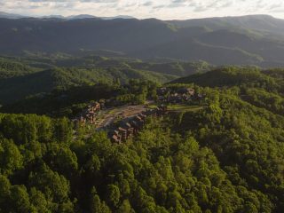 aerial view of the blue ridge mountain club