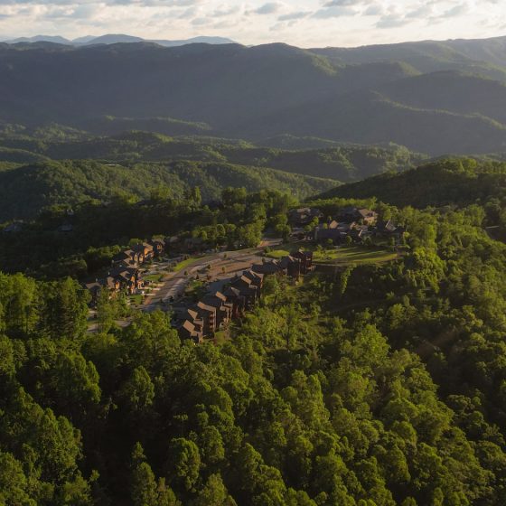 aerial view of the blue ridge mountain club