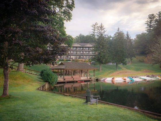 chetola resort behind a lake