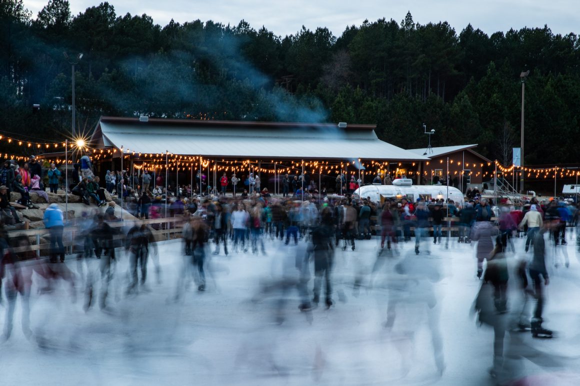 ice skating in charlotte is one of the great holiday activities in the carolinas