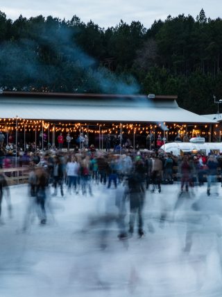 ice skating in charlotte is one of the great holiday activities in the carolinas