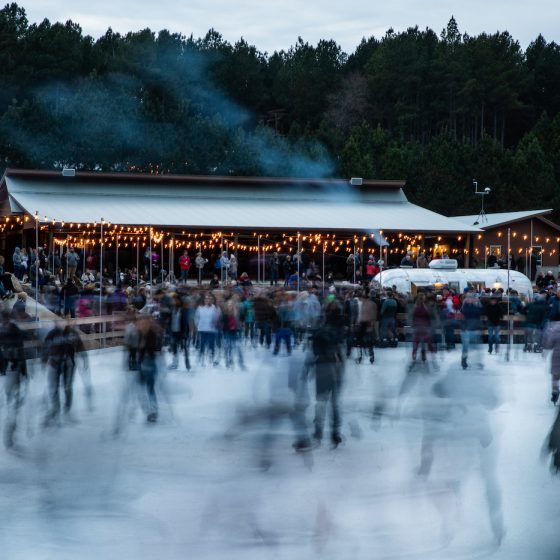 ice skating in charlotte is one of the great holiday activities in the carolinas