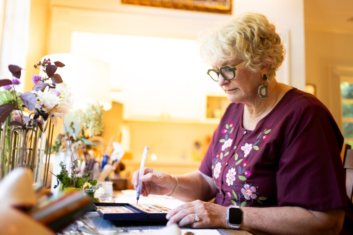 artist curlin reed sullivan painting watercolor