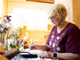 artist curlin reed sullivan painting watercolor