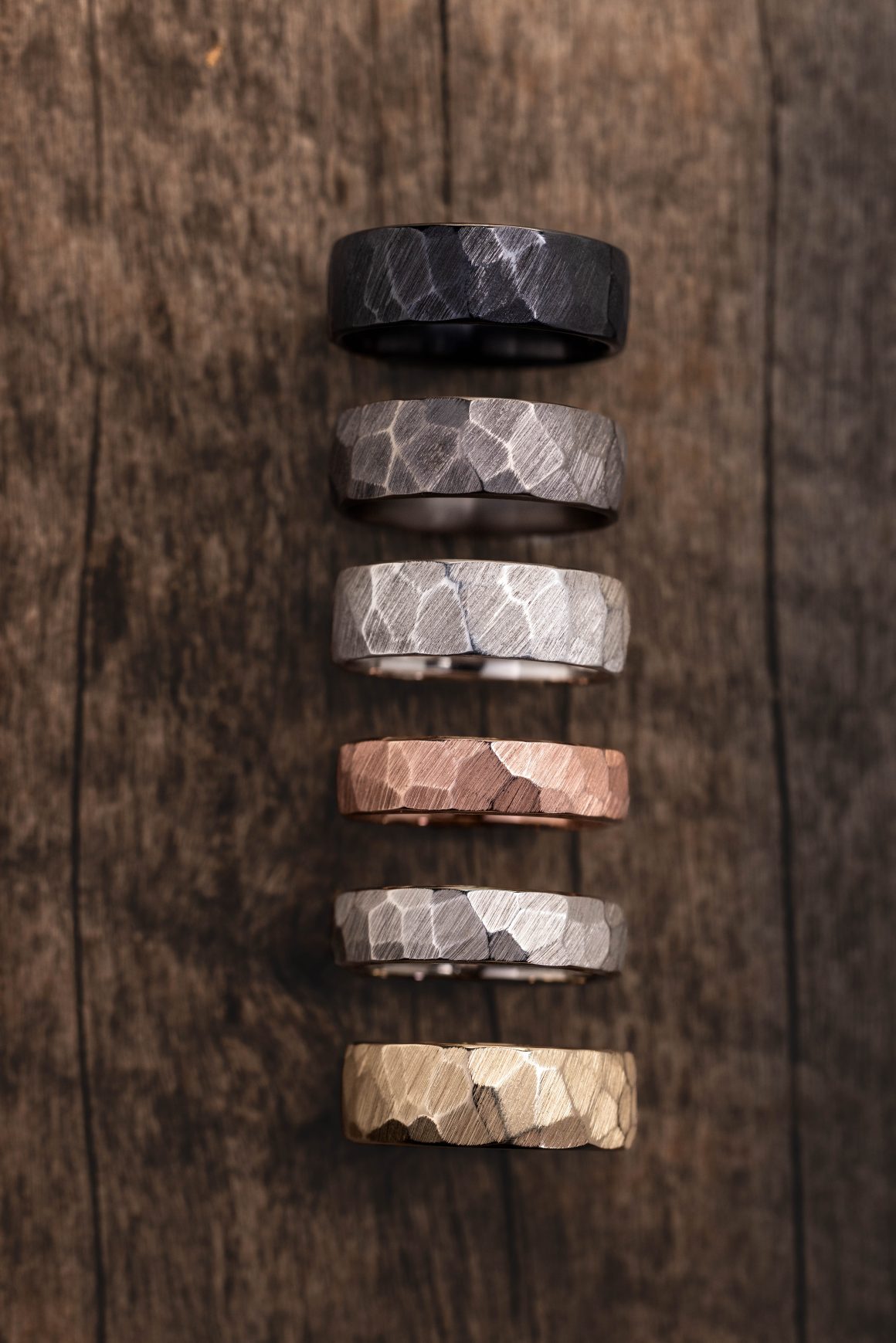 Engagement and Wedding Rings Rustic Main