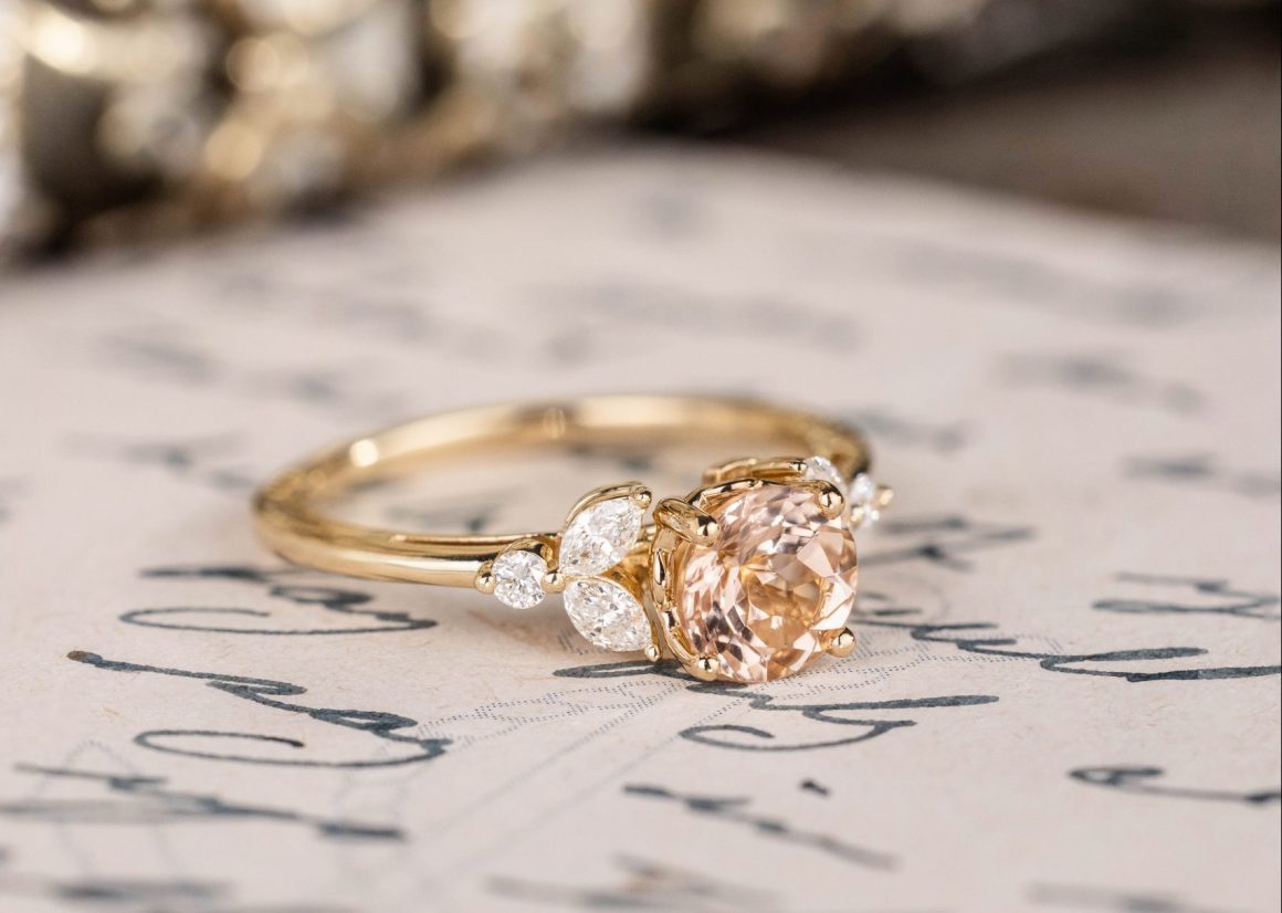 Engagement and Wedding Rings Rustic Main