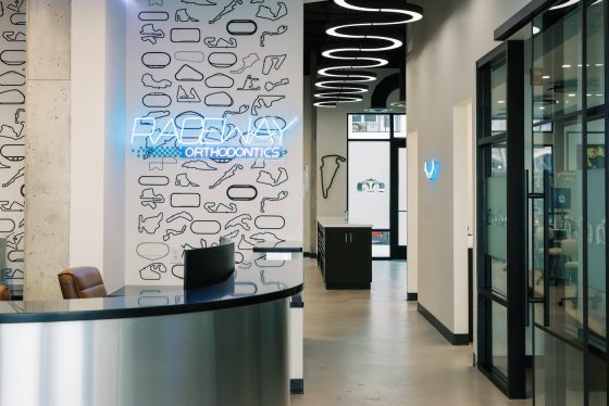 lobby area at raceway orthodontics in concord nc