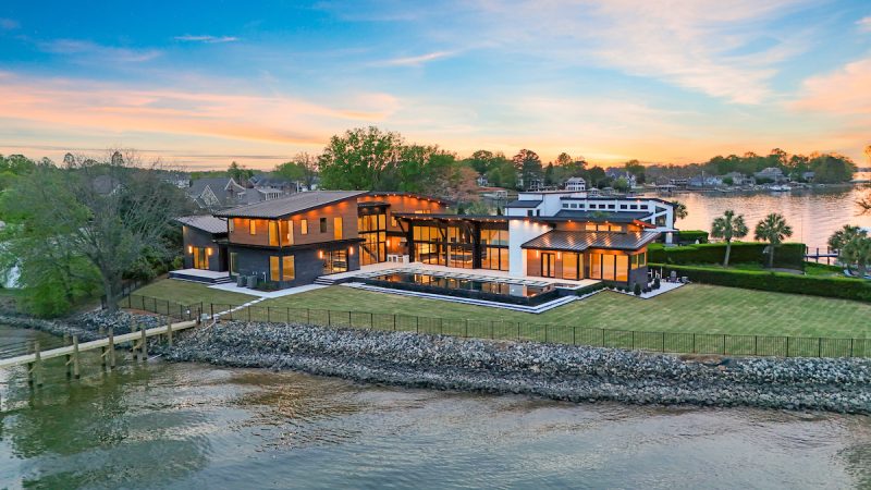 exterior shot of a home by grand living homes