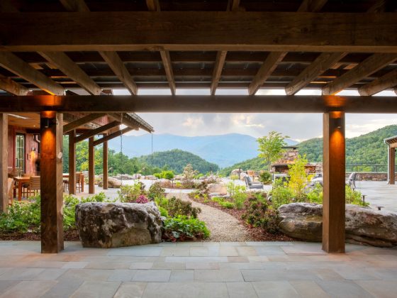 community space at balsam mountain preserve
