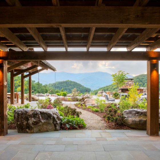 community space at balsam mountain preserve