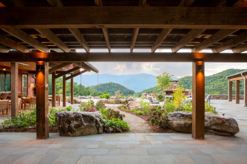 community space at balsam mountain preserve