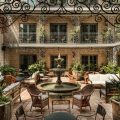 courtyard space at the nickel hotel charleston