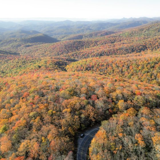 mountains that can be explored on carolina fall trips